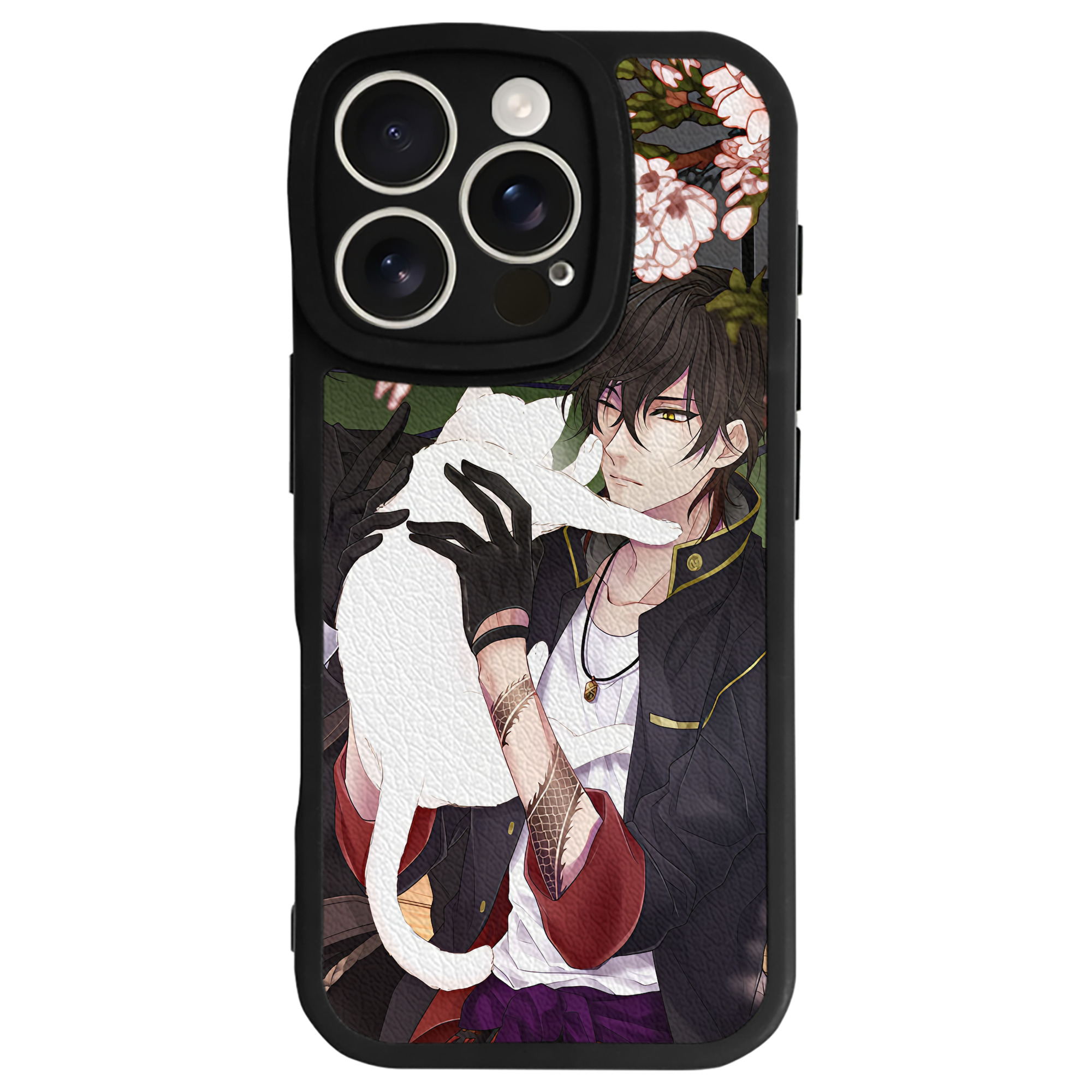 （画像用） 刀剣乱舞 Touken Ranbu 【iPhone 16シリーズ対応】シリコンスマホケース（レザー調） 材質：シリコン